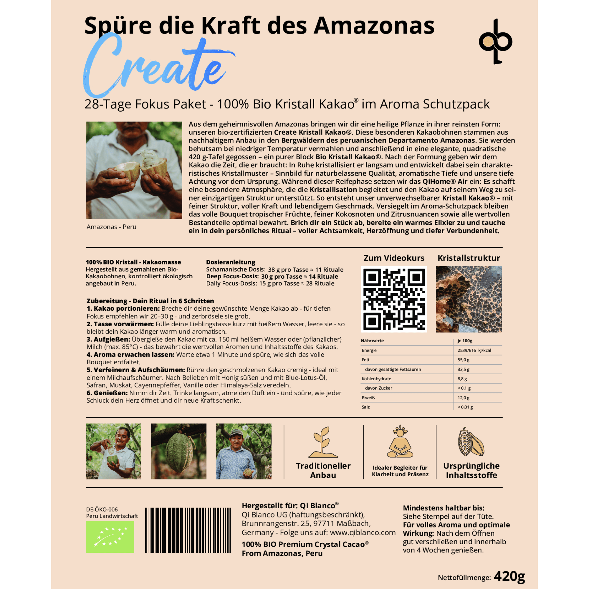 Crystal Cacao® – 28 Tage Fokus