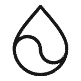Tropfen Ying Yang Zeichnung