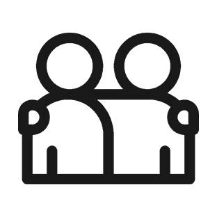 Zwei Personen Zeichnung